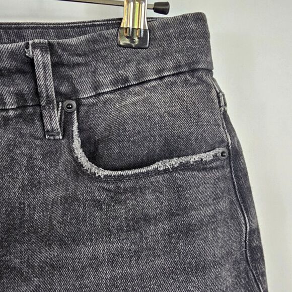 Good American Good Girlfriend Petite Jeans in Black - Size 6 - Picture 4 of 11